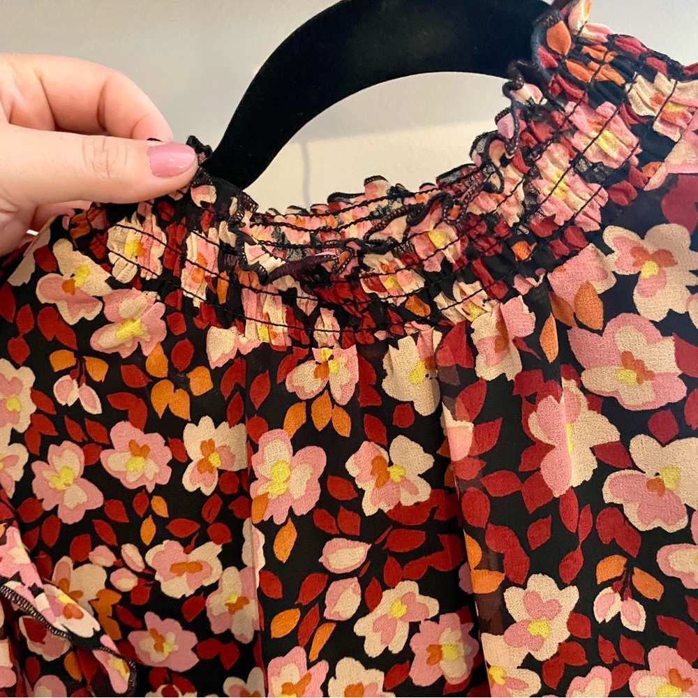 NEW YEAR SALE! Women yolk neck blouse